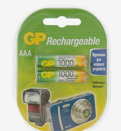 Аккумулятор GP R03 1000mAh 100AAAHC/R03 Ni-MH BL2 ААА