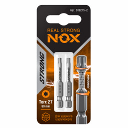 Бита torsion E6,3 Tx27-50, 2 шт карта STRONG