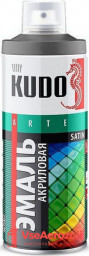 Эмаль универсальная акриловая KUDO Satin RAL 7011 темно-серая 520мл