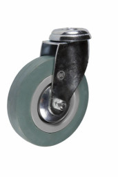 Колесная опора 50 мм аппаратная под болт, поворотная, подшипник скольжения