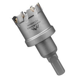 Коронка по металлу твердосплавная с центрирующим сверлом VERTEXTOOLS 32мм