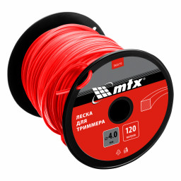 Леска для триммера квадрат 4,0 мм х 120 м на катушке MTX