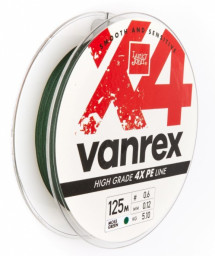 Леска плетеная LUCKY JOHN Vanrex х4 BRAID Moss Green 125/012
