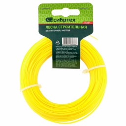 Леска строительная 100 м D 1мм цвет желтый СИБРТЕХ	