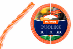 Леска триммерная D 3,0 L 15 м (скруч.квадрат, двухцвет.жила) Duoline