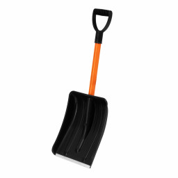 Лопата для уборки снега полипропиленовая, 275х365х790 мм, стальной черенок, Stels