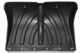 Лопата снеговая пластиковая Домбай 505х340мм с оцинкованной планкой на заклепках без черенка