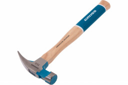 Молоток-гвоздодер GROSS 450 г магнит,обрезиненная рукоятка AMERICAN HICKORY