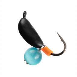 Мормышка вольф Рижский банан с ушком 2,5мм 0,4гр Bl кошач. глаз B (MW-2025-BL/B) Helios