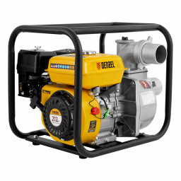 Мотопомпа бензиновая для чистой воды PX-80, 7 л.с, 3", 1000 л/мин, глубина 8 м, напор 30 м Denzel