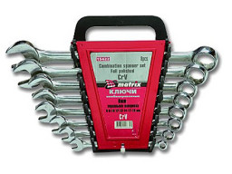 Набор ключей комбинированных 8-17 мм CR-V (6 шт.)// Сибртех