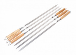 Набор шампуров FORESTER PRO 55 см из нержавеющей стали в блистере