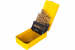 Набор сверл по металлу 19 шт HSS TIN ц/хв ЭНКОР