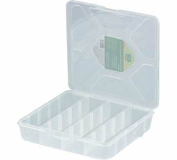 Органайзер универсальный средний 200х200х45 мм, прозрачный матовый Сибртех