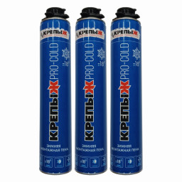 Пена монтажная профессиональная зимняя КРЕПЫЖ PRO-COLD 1000мл