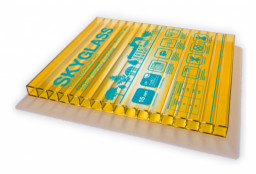 Поликарбонат сотовый SKYGLASS 6мм желтый 2,1*6