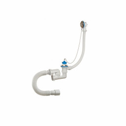 Сифон для ванны регулируемый с переливом и гибкой трубой 1.1/2 40/50 А- 80089 Орио