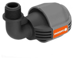 Соединитель L-образный 25 мм x 1/2”-наружная резьба