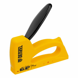 Степлер пластиковый, скобы в комплекте, тип 53, 6-10 мм Denzel