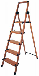 Стремянка 5 ступеней 165см 4.9кг нагрузка-150кг,алюминий  ELITECH ДМ