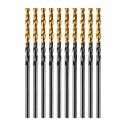 Сверло по металлу, 2 мм, HSS-Tin, Golden Tip, 10 шт. Denzel