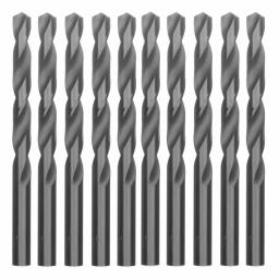 Сверло по металлу, 9.5 мм, полированное, HSS, 10 шт, цилиндрический хвостовик Matrix