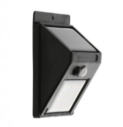 Светильник садовый на солнечной батарее с датчиком движения накладной свечение белое 4 Вт 20 LED СТА