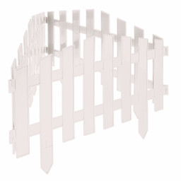 Забор декоративный "Марокко", 28 х 300 см, белый, Palisad